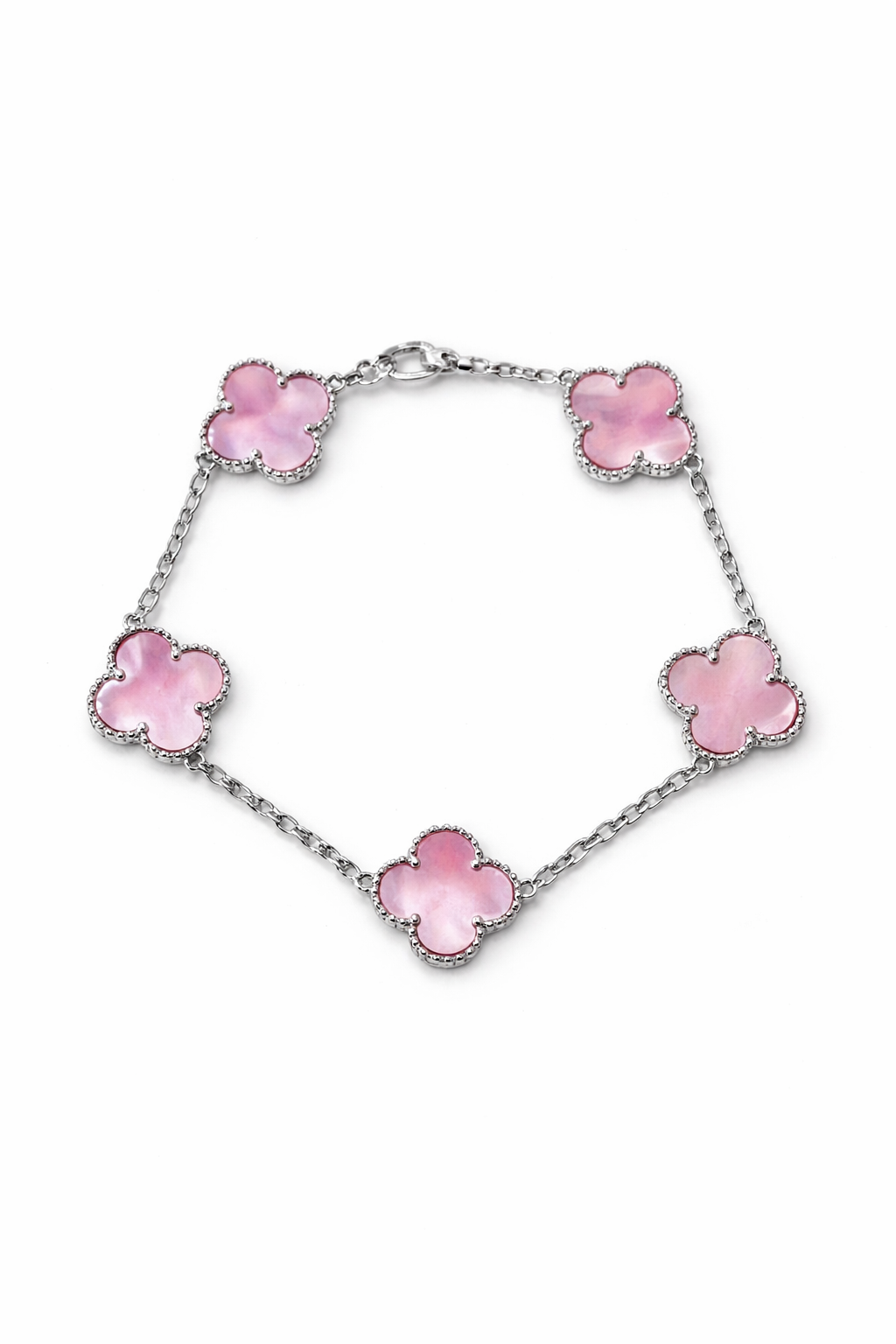 Pink Clover Bracelet