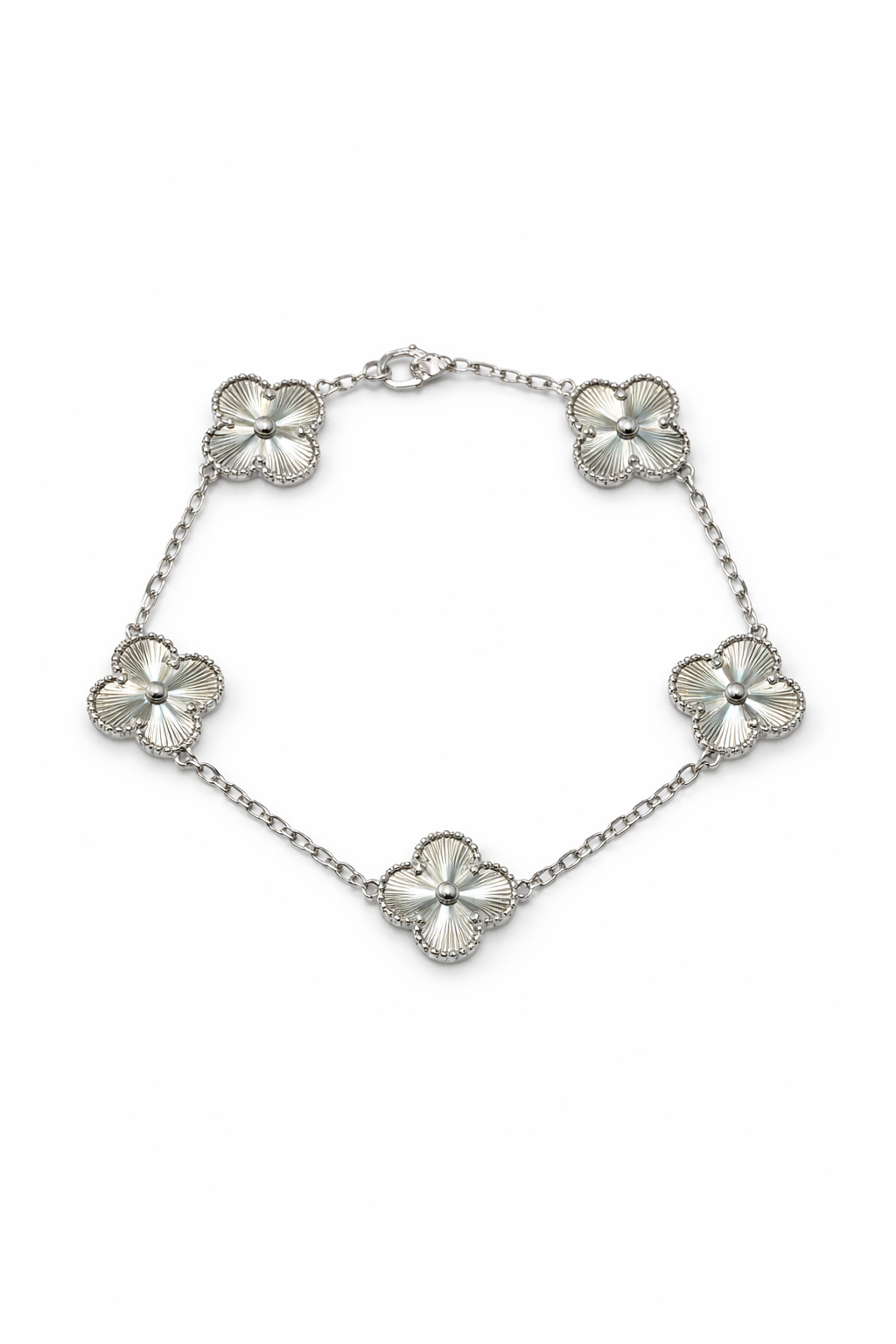 Silver Clover Bracelet