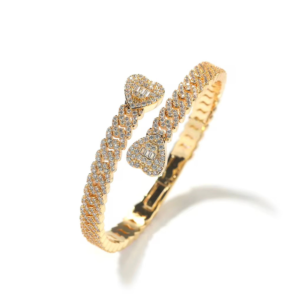 Bling Heart Bangle