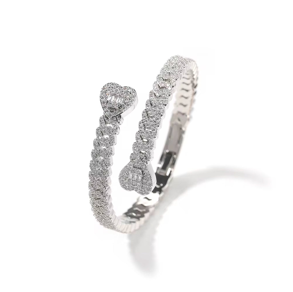 Bling Heart Bangle