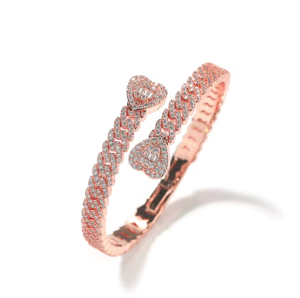 Bling Heart Bangle